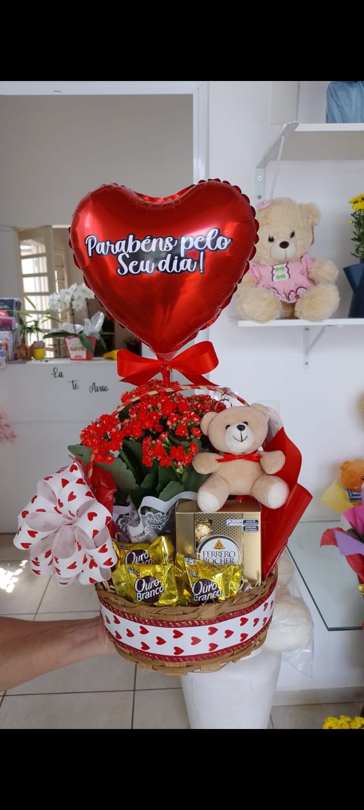 Cesta de Chocolates Parab�ns